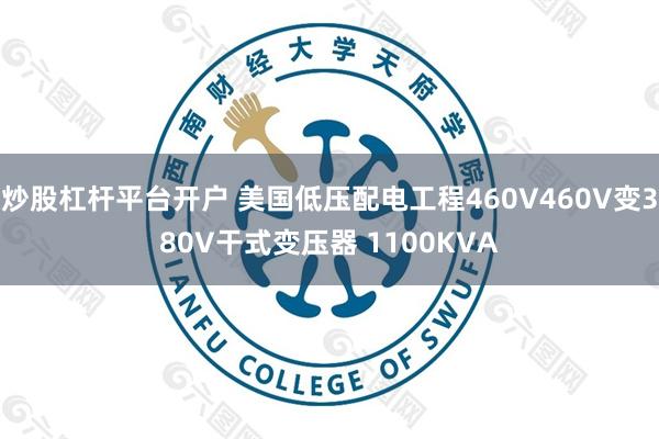 炒股杠杆平台开户 美国低压配电工程460V460V变380V干式变压器 1100KVA