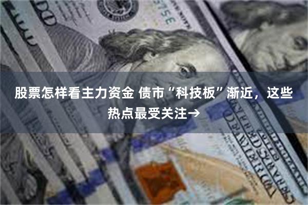 股票怎样看主力资金 债市“科技板”渐近，这些热点最受关注→