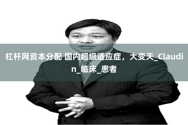 杠杆网资本分配 国内超级适应症，大变天_Claudin_临床_患者