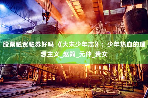 股票融资融券好吗 《大宋少年志》：少年热血的理想主义_赵简_元仲_贵女